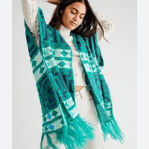 Free People Diamondback Kimono Shawl